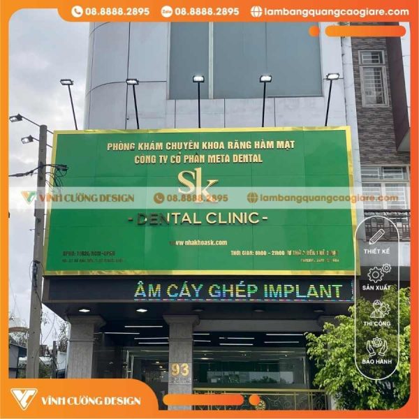 Kết hợp các mẫu chữ nổi với bảng hiệu mặt tiền đầy ấn tượng