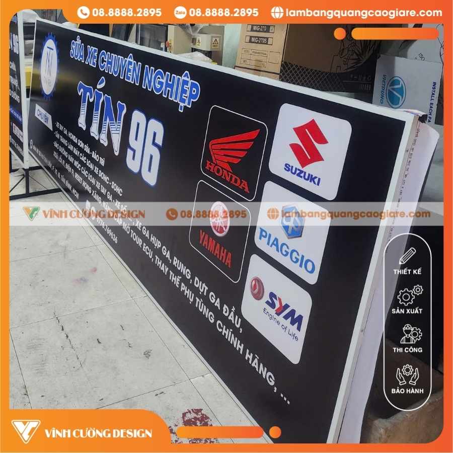 LIÊN HỆ TƯ VẤN LÀM BẢNG HIỆU BẠT MẶT TIỀN TIỆM SỬA XE
