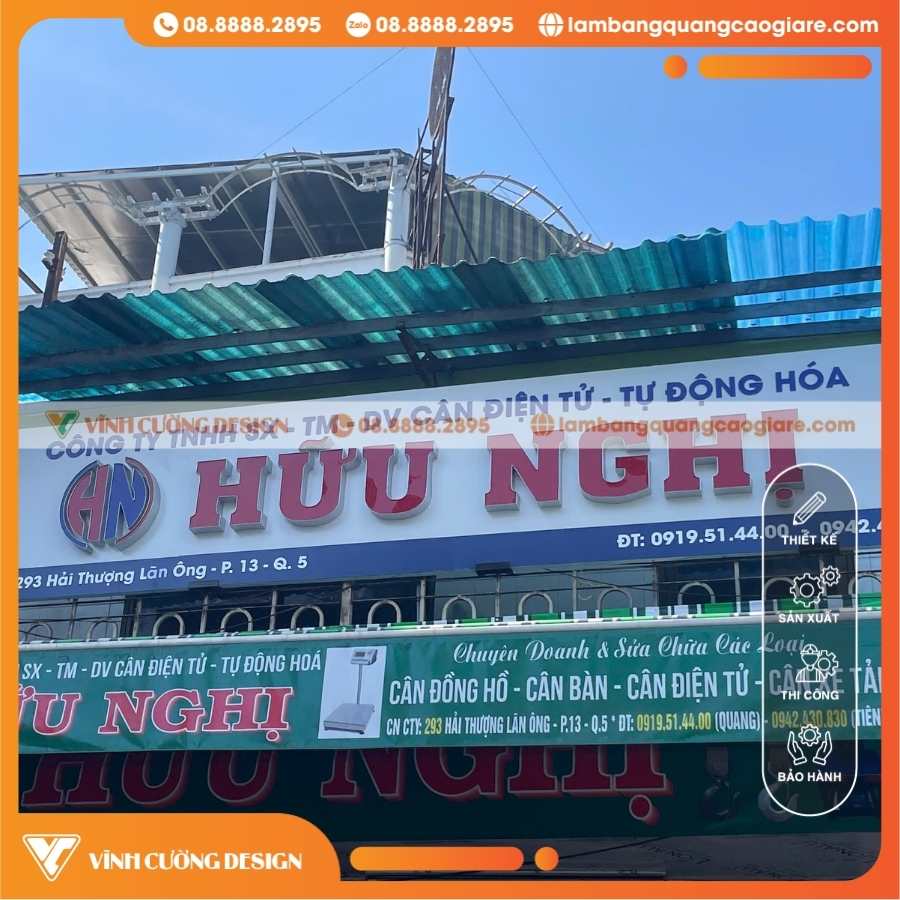 Làm Bảng Hiệu Alu Công Ty Cân Hữu Nghị Quận 5