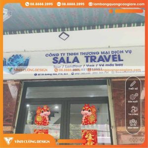 Làm Bảng Hiệu Alu Công Ty Du Lịch Sala Travel Tại Gò Vấp