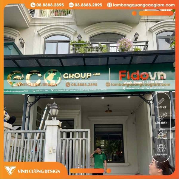 Làm Bảng Quảng Cáo Công Ty Nhà Đất FIDO An Phú