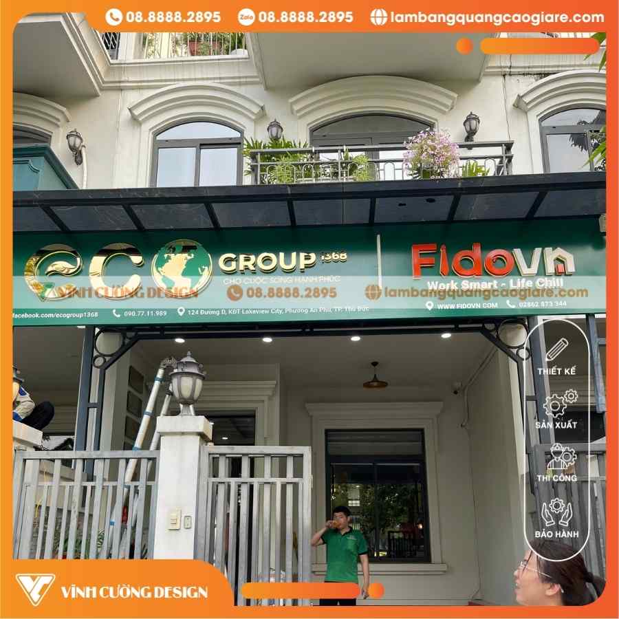Làm Bảng Quảng Cáo Công Ty Nhà Đất FIDO An Phú
