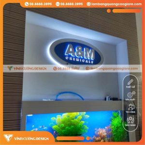 LÀM HỘP ĐÈN VĂN PHÒNG CÔNG TY A&M TRỌN GÓI, GIÁ RẺ TẠI HCM