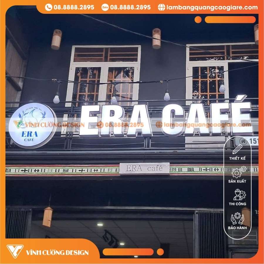 Lợi ích của bảng hiệu hộp đèn cho quảng cáo quán coffee