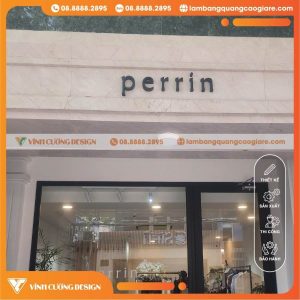 Nhận Gia Công Chữ Nổi Inox Đen Perrin Quận 2 HCM Trọn Gói, Giá Rẻ Nhất