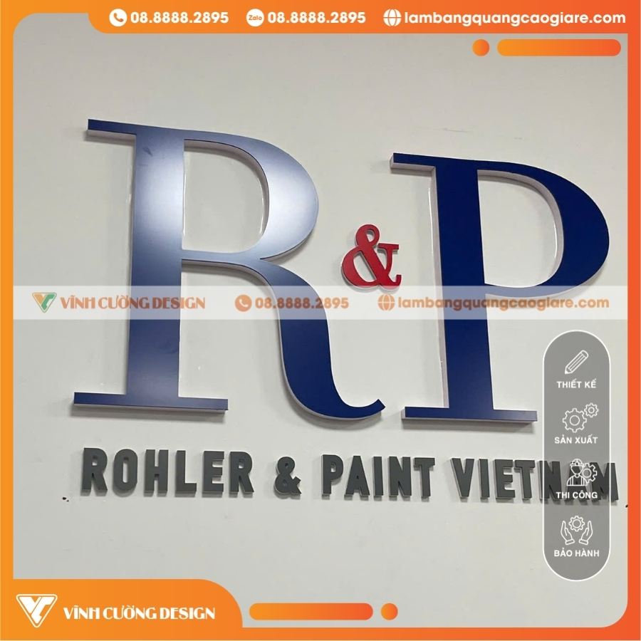 Quy trình gia công chữ Alu uốn nổi hông Formex chuyên nghiệp tại Vĩnh Cường Design