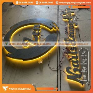 Quy trình gia công chữ nổi Inox Mica cháo LED sáng chân chuẩn xác, chuyên nghiệp