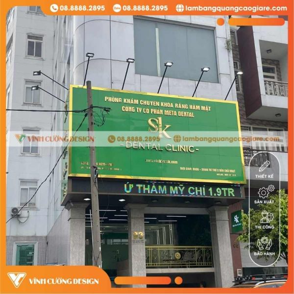 Quy trình làm bảng hiệu chữ nổi Inox chuyên nghiệp cho mặt tiền