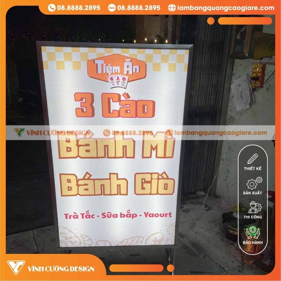 QUY TRÌNH SẢN XUẤT – LẮP ĐẶT HỘP ĐÈN BẠT CHÂN ĐỨNG