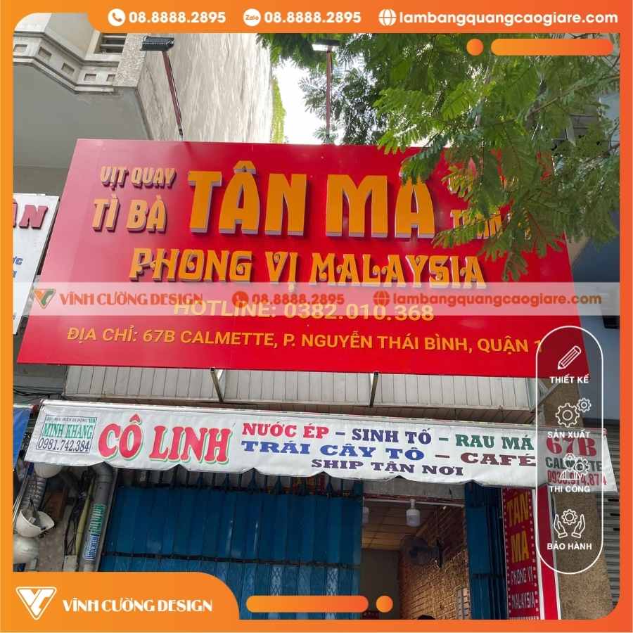 QUY TRÌNH SẢN XUẤT & THI CÔNG BẢNG HIỆU ALU QUÁN ĂN