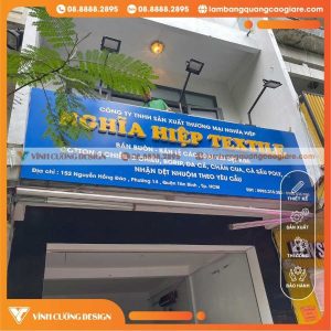 Quy Trình Thi Công Bảng Hiệu Alu Công Ty Tại Vĩnh Cường Design