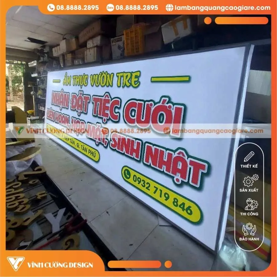 Quy trình thi công bảng hiệu hộp đèn 3M chuẩn đẹp