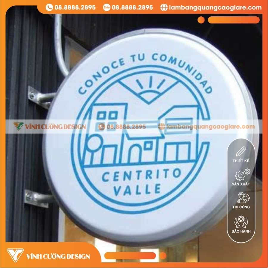 Quy Trình Thi Công Hộp Đèn Hút Nổi 2 Mặt Chuẩn