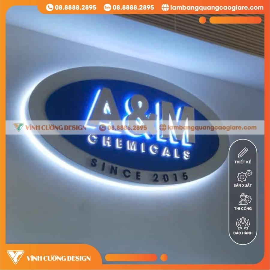 QUY TRÌNH THỰC HIỆN LÀM HỘP ĐÈN VĂN PHÒNG CÔNG TY A&M