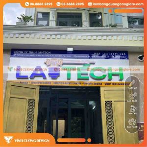 Thi Công Bảng Hiệu Công Ty Thương Mại LaiTech Bình Tân