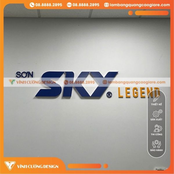 Thi Công Chữ Alu Uốn Nổi Hông Formex Giá Rẻ Cho Công Ty Rohler & Paint Việt Nam