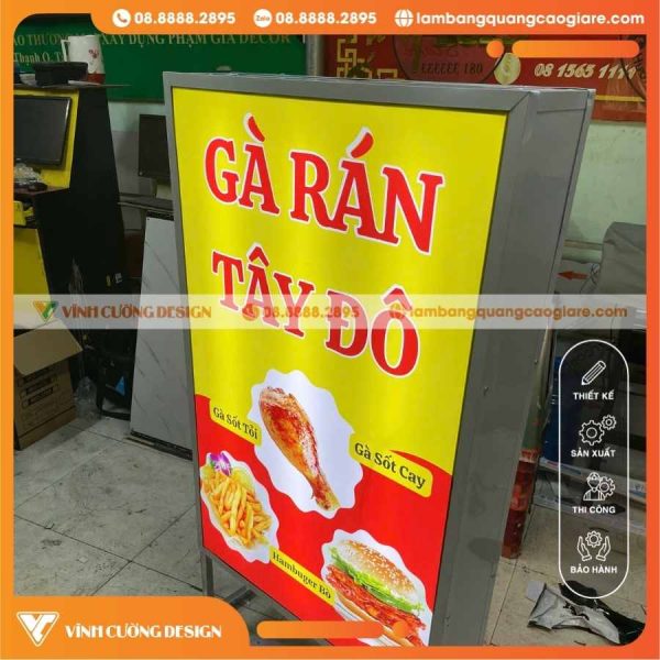 THÔNG SỐ KỸ THUẬT CẤU TẠO SẢN PHẨM HỘP ĐÈN BẠT QUÁN ĂN