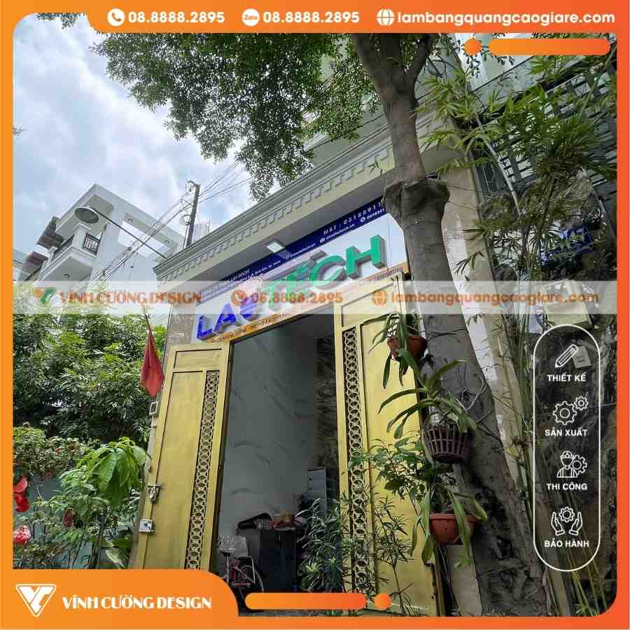 Ứng Dụng & Hiệu Quả Thi Công Bảng Hiệu Công Ty LaiTech
