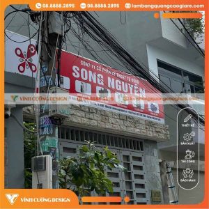 LÀM BẢNG HIỆU BẠT MẶT TIỀN CÔNG TY SONG NGUYÊN