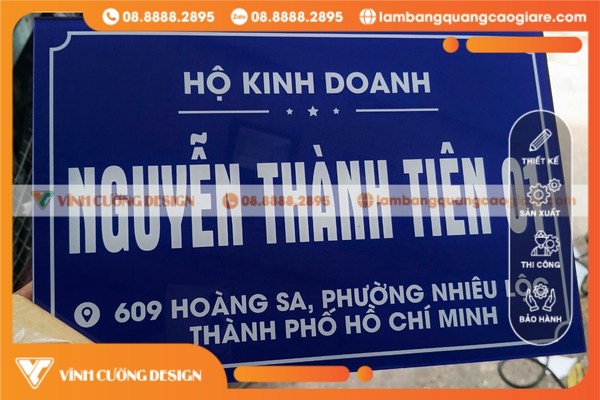 Biển hiệu Công ty kết hợp đèn LED