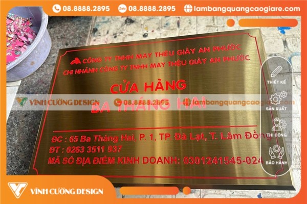 Chuyên Làm Bảng Tên Công Ty In UV Giá Rẻ Sắc Nét, Bền Đẹp 