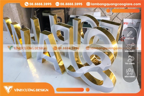Chuyên Nhận Làm Chữ Nhôm Nổi 3D Giá Rẻ, Nổi Bật Lấy Liền