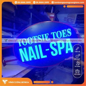 Kinh nghiệm chọn bảng vẫy 3D oval nail spa đẹp – chuẩn – bền cho chủ tiệm mới