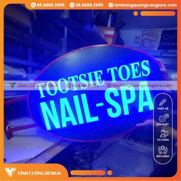Kinh nghiệm chọn bảng vẫy 3D oval nail spa đẹp – chuẩn – bền cho chủ tiệm mới