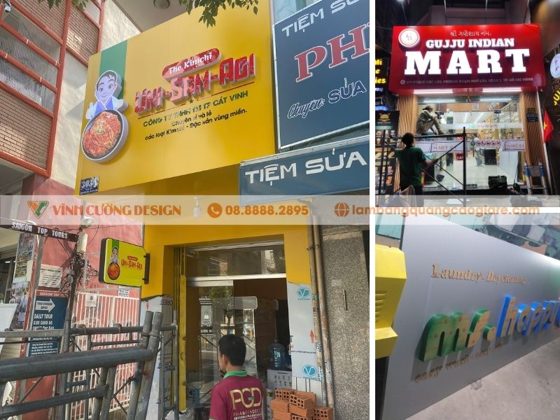 làm bảng hiệu giá rẻ các quận trung tâm
