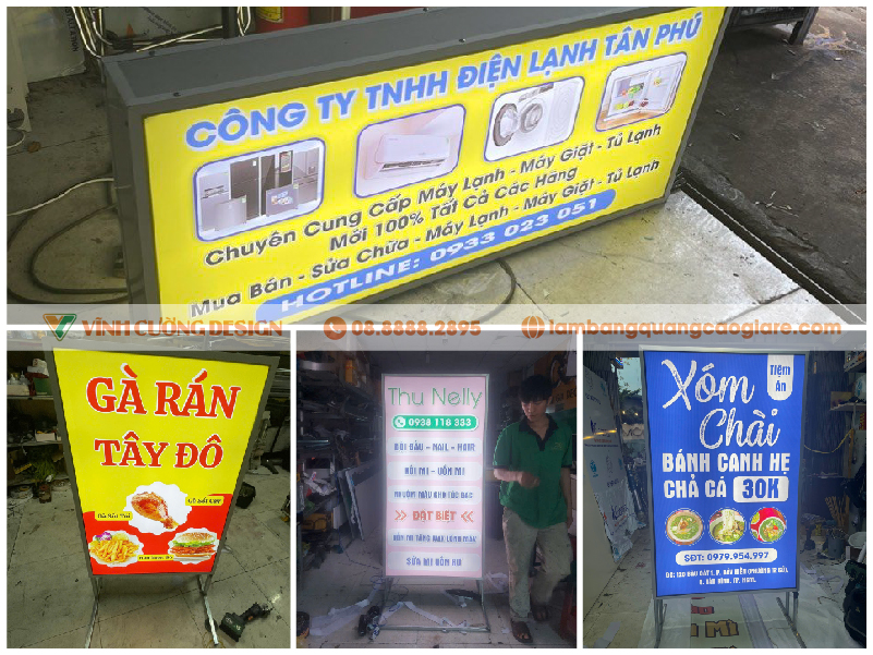 làm bảng hiệu hộp đèn giá rẻ
