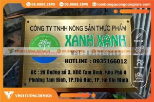 Làm Biển Hiệu Công Ty Giá Rẻ, Đúng Tiêu Chuẩn Mới Nhất 2025