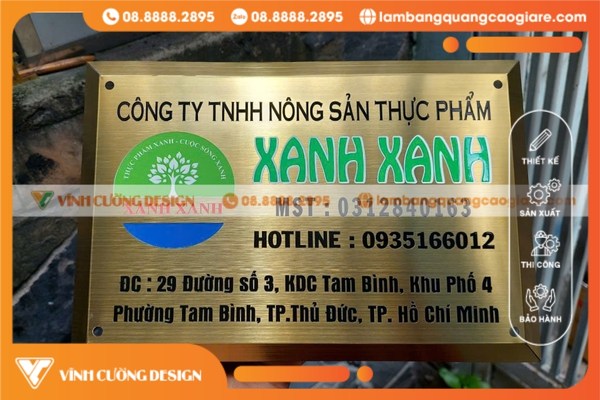 Làm Biển Hiệu Công Ty Giá Rẻ, Đúng Tiêu Chuẩn Mới Nhất 2025