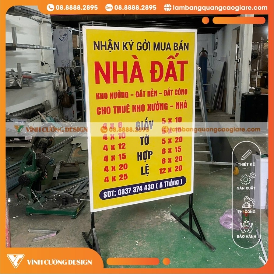 Quy trình gia công hộp đèn bạt đứng chuyên nghiệp