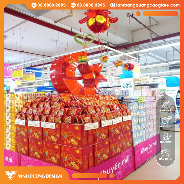 quy trình trang trí booth trung thu