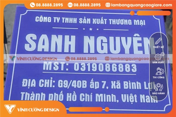 Tại sao doanh nghiệp nên làm bảng tên công ty in UV?