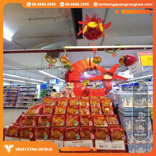 thi công booth gian hàng trung thu