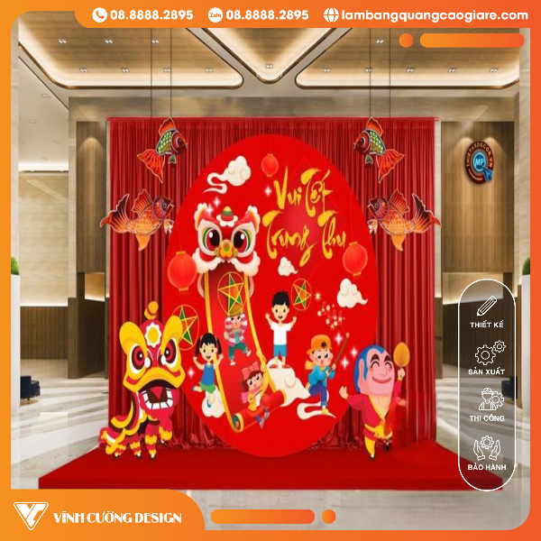 thiêt kế backdrop tết trung thu