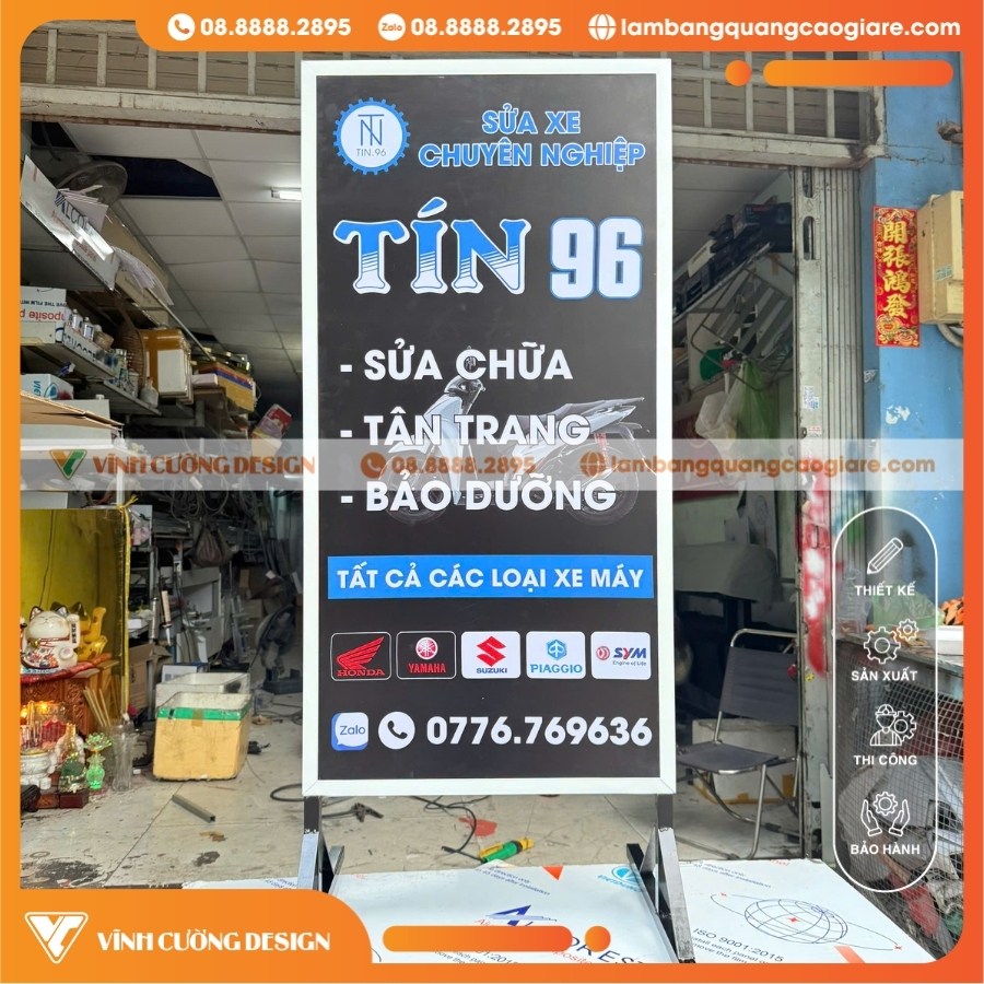 Ưu điểm khi gia công hộp đèn bạt đứng