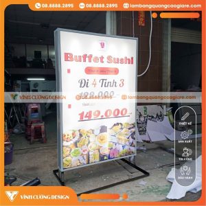 Các mẫu hộp đèn bạt 3M in UV phổ biến hiện nay