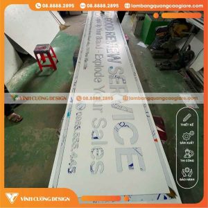 Lợi ích khi làm bảng hiệu Alu chữ nổi Mica cắt dán