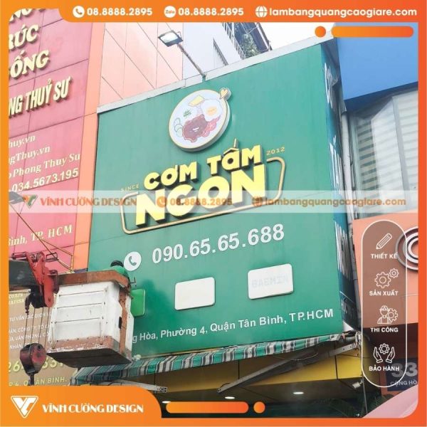 Lưu ý khi làm bảng hiệu Alu chữ Mica nổi hông Formex tiết kiệm
