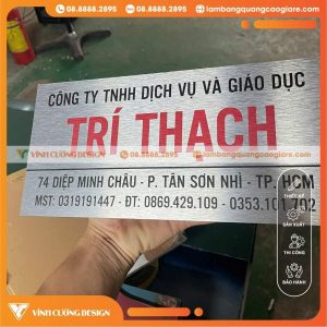 Một số câu hỏi thường gặp về gia công bảng tên công ty Alu In UV
