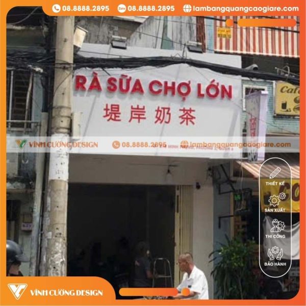 Quy trình làm bảng hiệu Alu chữ Mica hông Formex giá rẻ