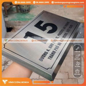 Tại sao bảng số nhà Inox dập nổi được ưa chuộng?