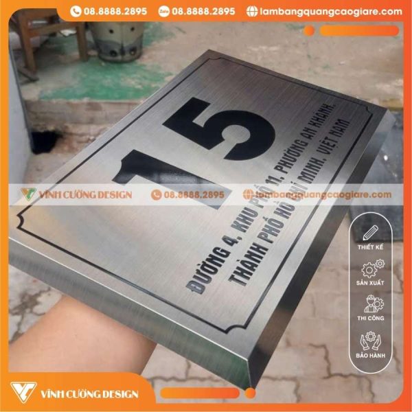 Tại sao bảng số nhà Inox dập nổi được ưa chuộng?