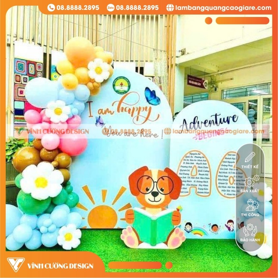 Tổng Hợp 50+ Mẫu Thi Công Backdrop Giá Rẻ, Đẹp Nhất Năm 44 Thi công backdrop lễ hội lớp A6