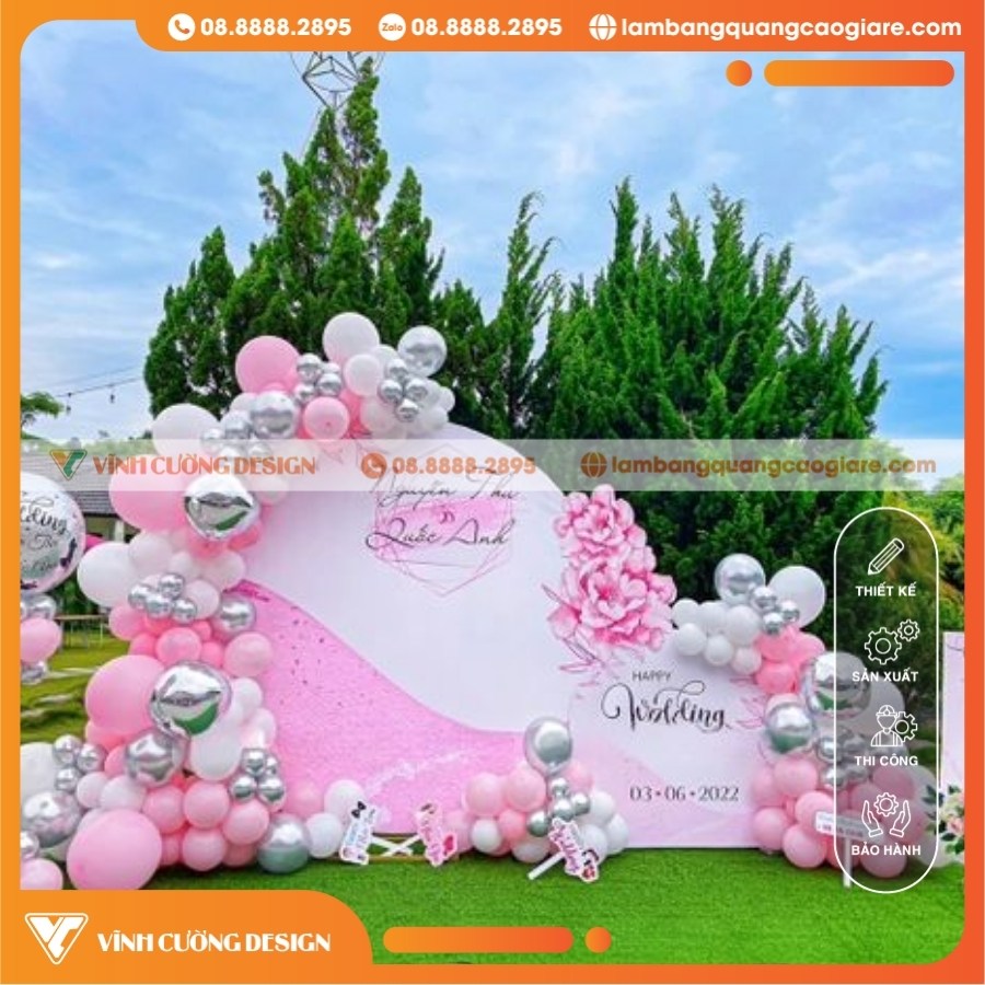 Tổng Hợp 50+ Mẫu Thi Công Backdrop Giá Rẻ, Đẹp Nhất Năm 46 Thi công backdrop Nền hồng phấn lễ cầu hôn