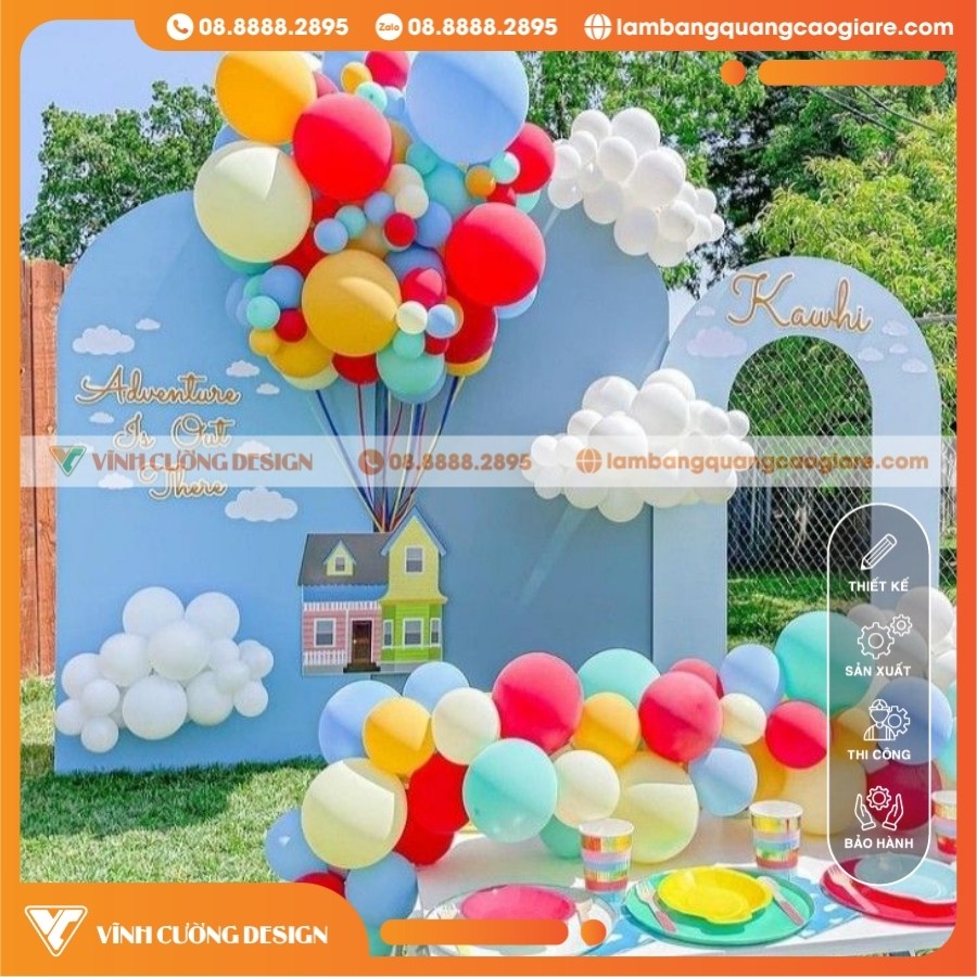 Tổng Hợp 50+ Mẫu Thi Công Backdrop Giá Rẻ, Đẹp Nhất Năm 45 Thi công backdrop Nền xanh mây và bóng