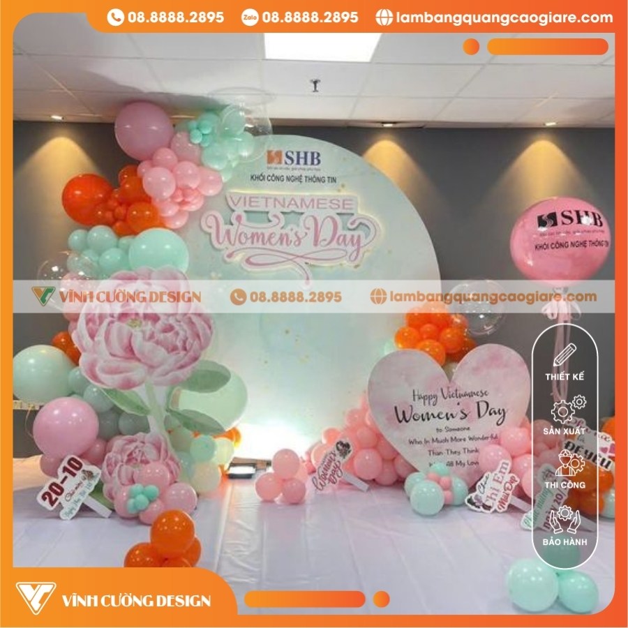 Tổng Hợp 50+ Mẫu Thi Công Backdrop Giá Rẻ, Đẹp Nhất Năm 52 Thi công backdrop Womens day công nghệ thông tin