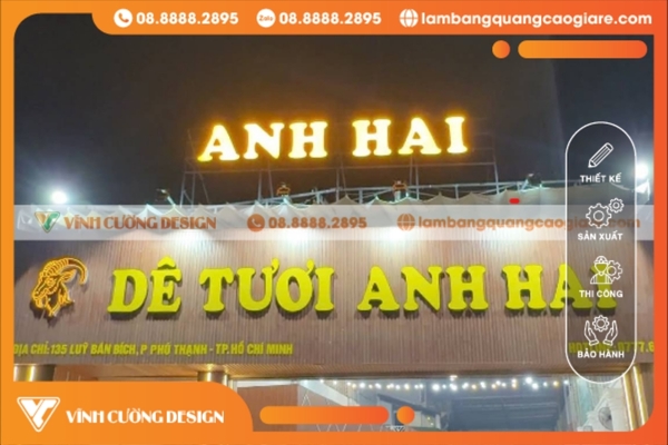 Am hiểu nhu cầu thực tế về quảng cáo hộp đèn tại Quận Tân Phú